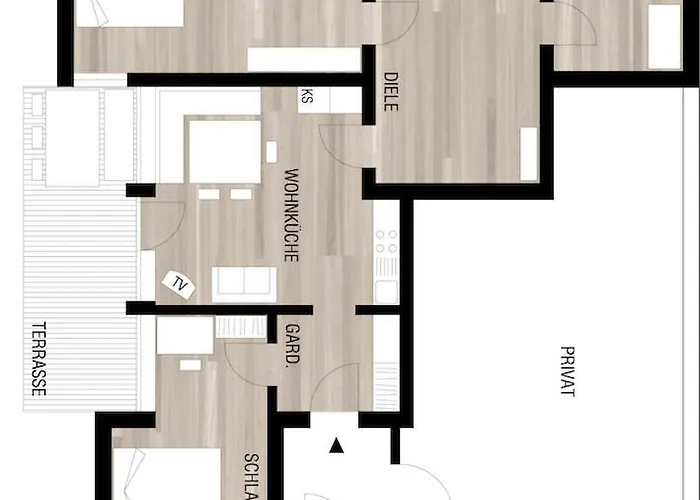 アパート Haus Gueatli